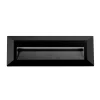 The Prima Rectangular Range black mail slot features a beveled border and is shown front-facing against a white background.