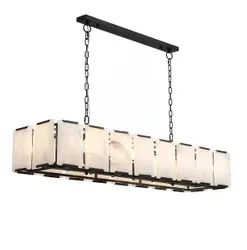 Melbourne lighting shop, Florence Alabaster Black bar.