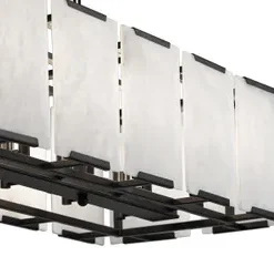 A Melbourne lighting shop offering a Florence Alabaster Black bar with white glass panels.