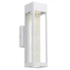 Modern outdoor LED wall light fixture