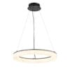 Modern circular LED pendant light fixture