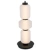 Modern layered white and black table lamp