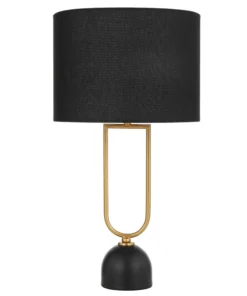 Elegant black and gold table lamp