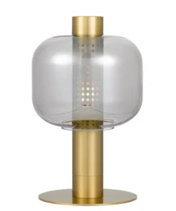 Modern gold and glass table lamp