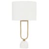 Modern gold and white table lamp