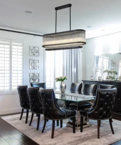 Ceroma Long Chandelier Pendant- Matte Black