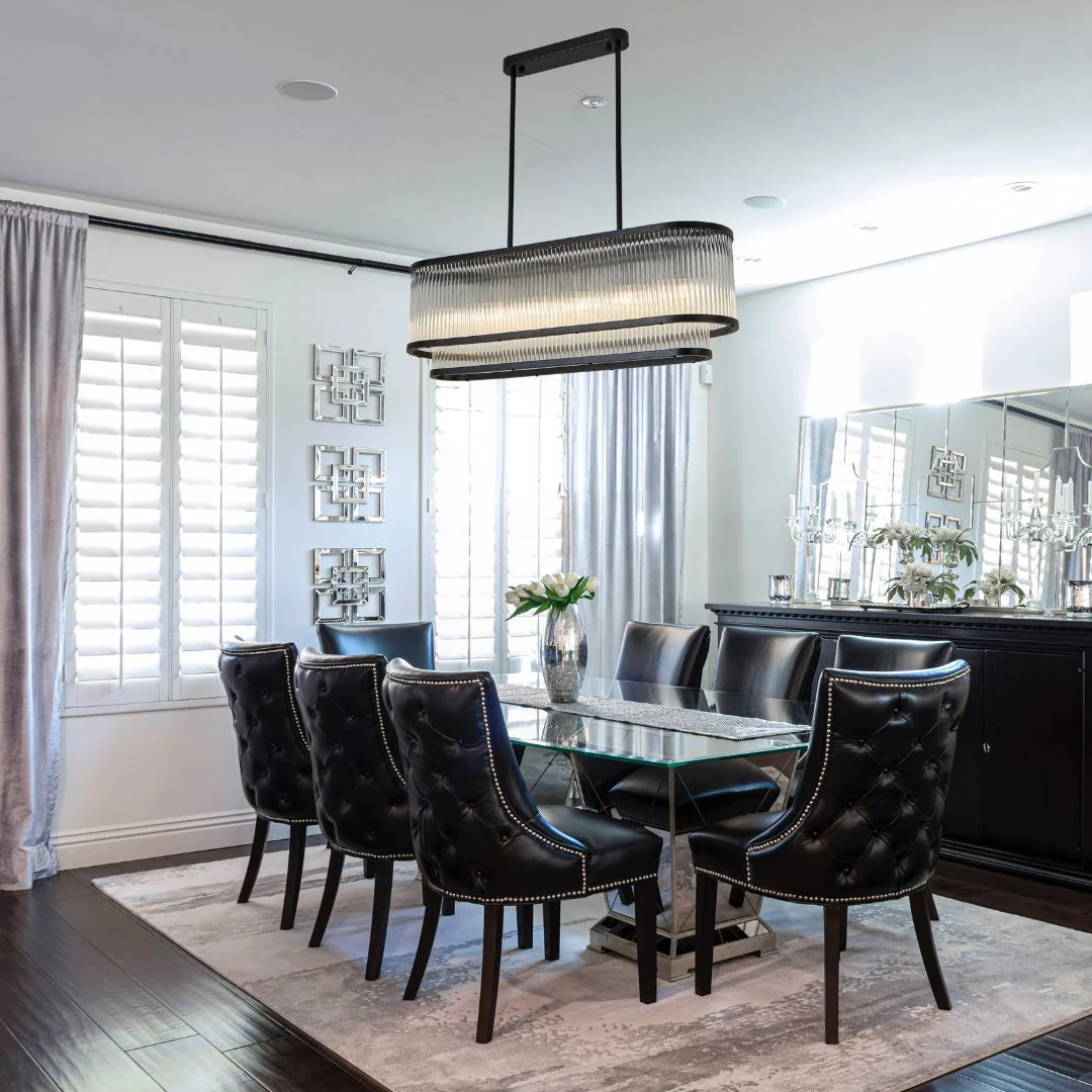 Ceroma Long Chandelier Pendant- Matte Black