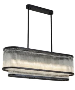 Ceroma Long Chandelier Pendant- Matte Black - Image 2