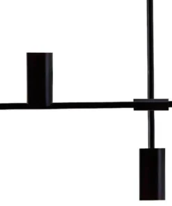 Dritto 6 Light Pendant - Matte Black - Image 2