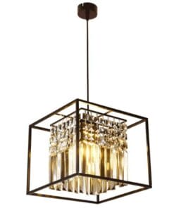 Tael Crystal Pendant- Medium Matt Black