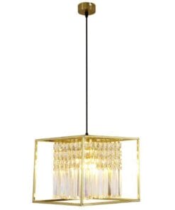 Tael Crystal Pendant-Large Satin Gold - Image 2