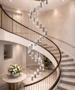 Cubo Crystal 25 Light Pendant - Clear Chrome