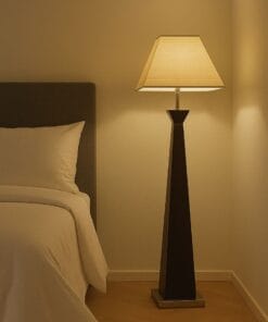 Archer Faux Leather Floor Lamp