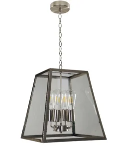 Creswick Vintage 4 Light Pendant - Antique Brass