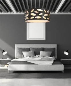 Carlo Black Drum Pendant - 45CM - Image 2