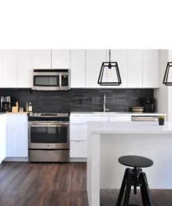 Alternative view of Creswick Vintage Pendant - Matt Black