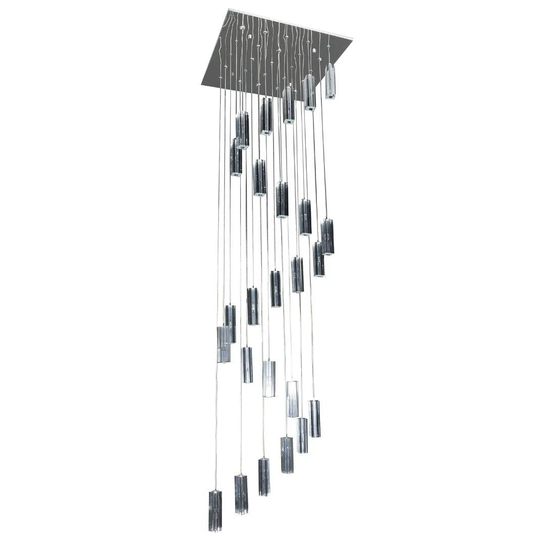Cubo Crystal 25 Light Pendant - Clear Chrome - Image 2