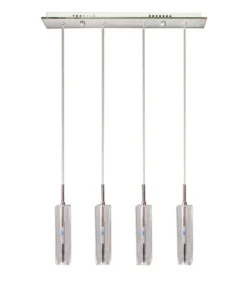 Alternative view of Cubo Crystal 4 Light Pendant