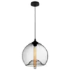 Carlo Black Drum Pendant