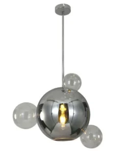 Grey Chrome Planet Pendant - Jeremy Plyes Replica - Image 2