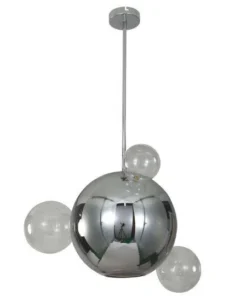Grey Chrome Planet Pendant - Jeremy Plyes Replica - Image 3